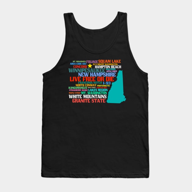 Live Free or Die New Hampshire Tank Top by AntiqueImages